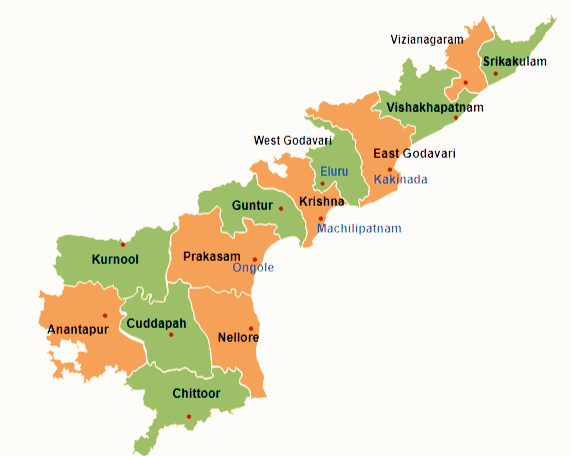 History of State Andhrapradesh and famous district’s in Ap