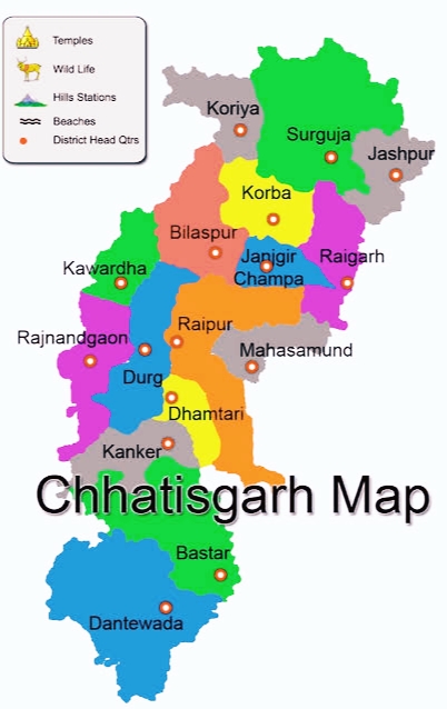 History and Famous places of Chhattisgarh