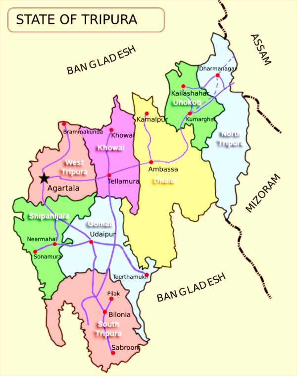History and famous places in Tripura