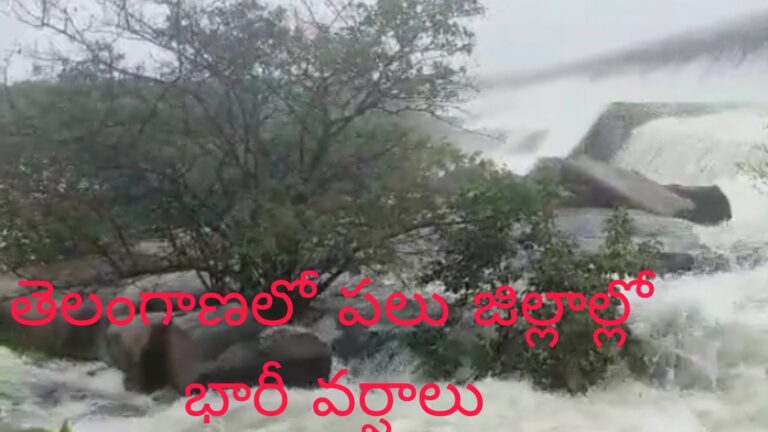 తెలంగాణలో కొన్ని జిల్లాలో భారీ వర్షాలు