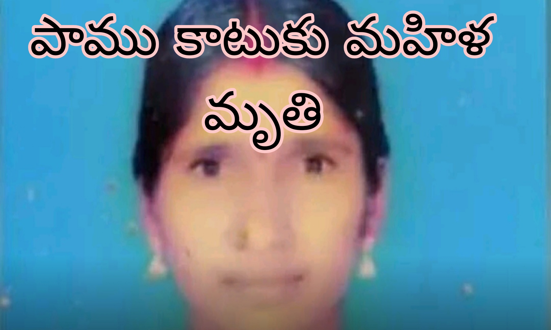 పాము కాటుకు మహిళ మృతి